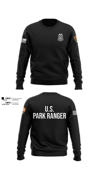 Crew Neck Sweatshirt, NPS Ranger, Police, Teamtime, Team time, sublimation, custom sports apparel, team uniforms, spirit wear, spiritwear, sports uniforms, custom shirts, team store, custom team store, fundraiser sports, apparel fundraiser