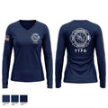 Tuscarora fire department 813075 Women's Long Sleeve V-neck Shirt - 1