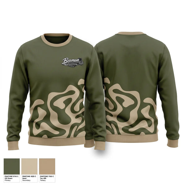 Crew Neck Sweatshirt, Braman Jiu Jitsu, , Teamtime, Team time, sublimation, custom sports apparel, team uniforms, spirit wear, spiritwear, sports uniforms, custom shirts, team store, custom team store, fundraiser sports, apparel fundraiser