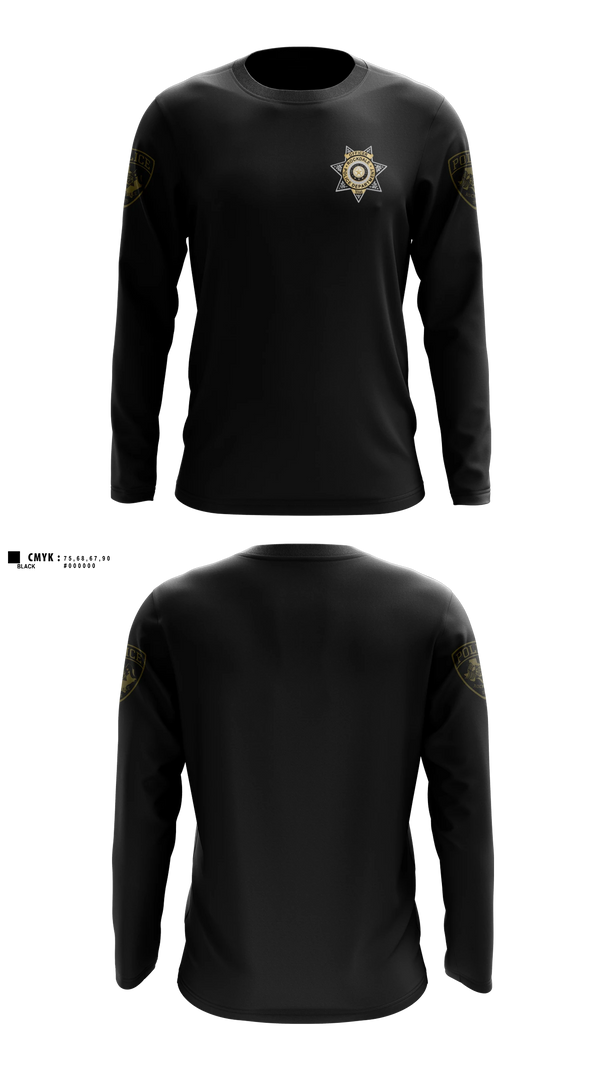 Long Sleeve Performance Shirt, Rockdale Police Department, Police, Teamtime, Team time, sublimation, custom sports apparel, team uniforms, spirit wear, spiritwear, sports uniforms, custom shirts, team store, custom team store, fundraiser sports, apparel fundraiser