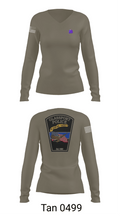 GLASSPORT POLICE 94655833 Women's Long Sleeve V-neck Shirt - 11