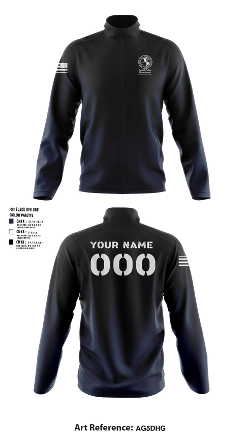 Fleece Jacket, Cadott Police Department, Police, Teamtime, Team time, sublimation, custom sports apparel, team uniforms, spirit wear, spiritwear, sports uniforms, custom shirts, team store, custom team store, fundraiser sports, apparel fundraiser