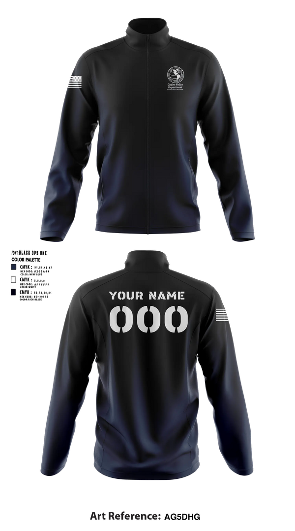 Fleece Jacket, Cadott Police Department, Police, Teamtime, Team time, sublimation, custom sports apparel, team uniforms, spirit wear, spiritwear, sports uniforms, custom shirts, team store, custom team store, fundraiser sports, apparel fundraiser