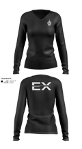 Exodus Women's Long Sleeve V-neck Shirt - 21