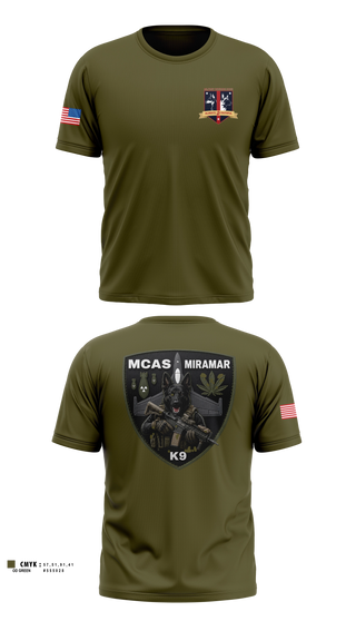 Old School Cotton Feel Shirt, MCAS Miramar Military Working Dog Section, Marines, Teamtime, Team time, sublimation, custom sports apparel, team uniforms, spirit wear, spiritwear, sports uniforms, custom shirts, team store, custom team store, fundraiser sports, apparel fundraiser