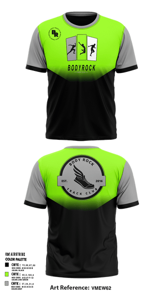 Short Sleeve Performance Shirt, Body Rock Track Club, Track & Field, Teamtime, Team time, sublimation, custom sports apparel, team uniforms, spirit wear, spiritwear, sports uniforms, custom shirts, team store, custom team store, fundraiser sports, apparel fundraiser