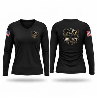 Womens Long Sleeve Vneck Shirt, VCSO SERT, Police, Teamtime, Team time, sublimation, custom sports apparel, team uniforms, spirit wear, spiritwear, sports uniforms, custom shirts, team store, custom team store, fundraiser sports, apparel fundraiser