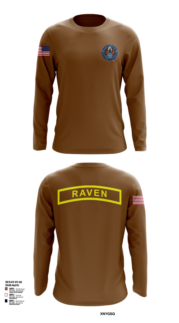 Long Sleeve Performance Shirt, Phoenix Raven Instrutor, , Teamtime, Team time, sublimation, custom sports apparel, team uniforms, spirit wear, spiritwear, sports uniforms, custom shirts, team store, custom team store, fundraiser sports, apparel fundraiser