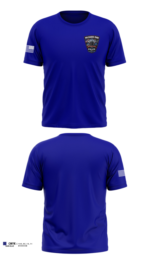 Short Sleeve Performance Shirt, Palisades Park Police Department Public, Police, Teamtime, Team time, sublimation, custom sports apparel, team uniforms, spirit wear, spiritwear, sports uniforms, custom shirts, team store, custom team store, fundraiser sports, apparel fundraiser