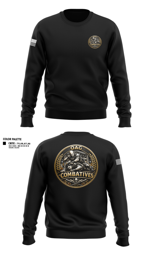 Crew Neck Sweatshirt, OAG-DT, Police, Teamtime, Team time, sublimation, custom sports apparel, team uniforms, spirit wear, spiritwear, sports uniforms, custom shirts, team store, custom team store, fundraiser sports, apparel fundraiser