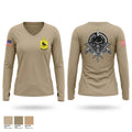 Third battalion eighth regiment Women's Long Sleeve V-neck Shirt - 1