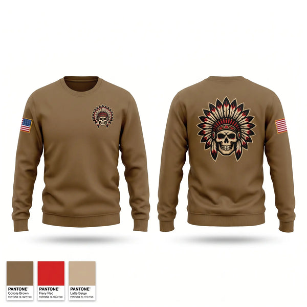 Crew Neck Sweatshirt, 2nd PLT, Apache Co, 1-501 PIR, Army, Teamtime, Team time, sublimation, custom sports apparel, team uniforms, spirit wear, spiritwear, sports uniforms, custom shirts, team store, custom team store, fundraiser sports, apparel fundraiser