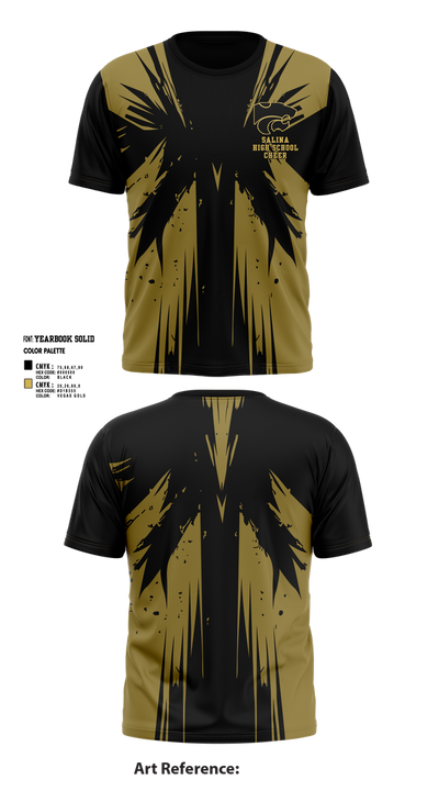 Salina High School Cheer 16938954 Short Sleeve Performance Shirt - 1