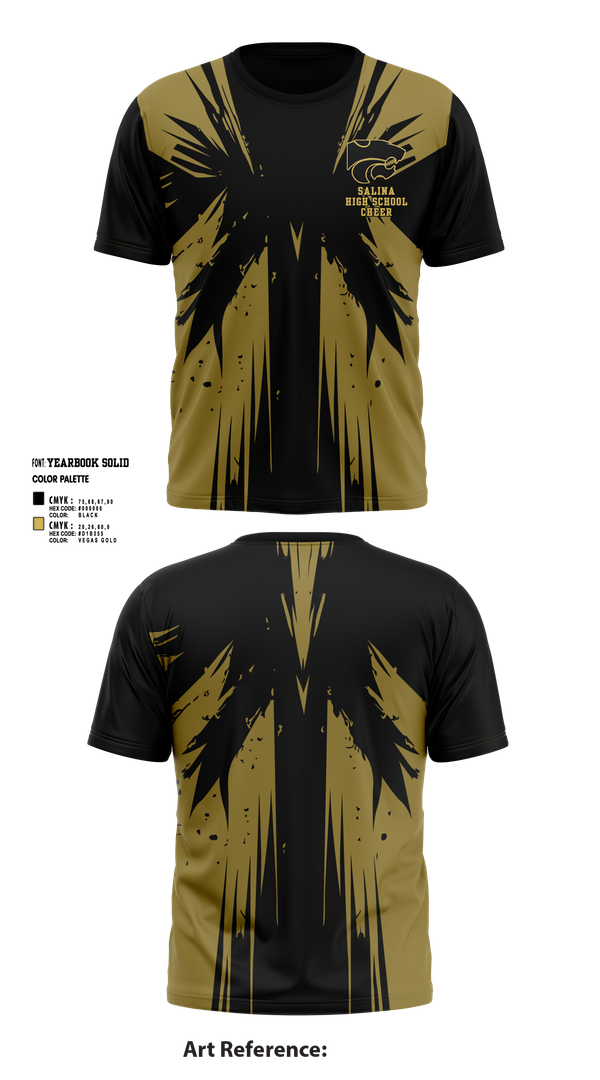 Short Sleeve Performance Shirt, Salina High School Cheer, Cheer, Teamtime, Team time, sublimation, custom sports apparel, team uniforms, spirit wear, spiritwear, sports uniforms, custom shirts, team store, custom team store, fundraiser sports, apparel fundraiser