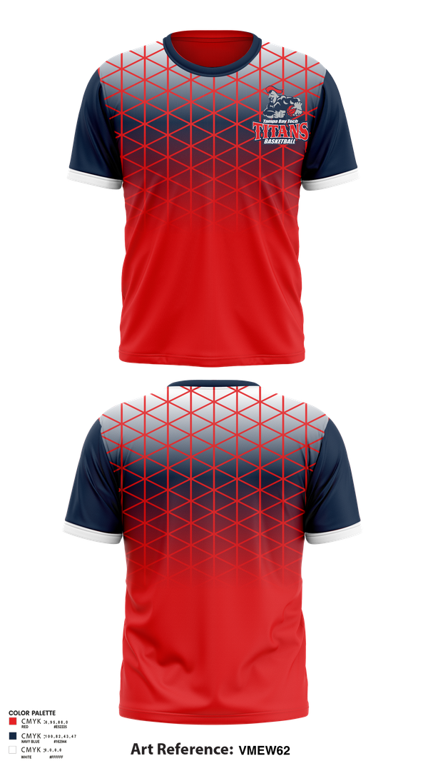 Short Sleeve Performance Shirt, Tampa Bay Tech Titans Basketball, Men's Basketball, Teamtime, Team time, sublimation, custom sports apparel, team uniforms, spirit wear, spiritwear, sports uniforms, custom shirts, team store, custom team store, fundraiser sports, apparel fundraiser