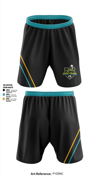 Athletic Shorts With Pockets, Ghost Crabs, Baseball, Teamtime, Team time, sublimation, custom sports apparel, team uniforms, spirit wear, spiritwear, sports uniforms, custom shirts, team store, custom team store, fundraiser sports, apparel fundraiser