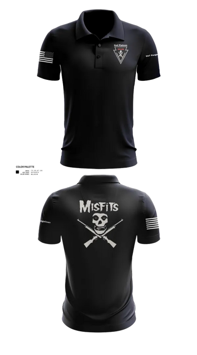 2/11 killer troop 669817 Short Sleeve Performance Polo - 22