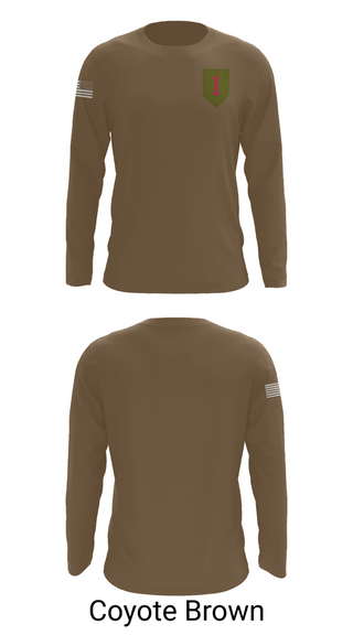 Long Sleeve Performance Shirt, 1st Infantry Division, Army, Teamtime, Team time, sublimation, custom sports apparel, team uniforms, spirit wear, spiritwear, sports uniforms, custom shirts, team store, custom team store, fundraiser sports, apparel fundraiser