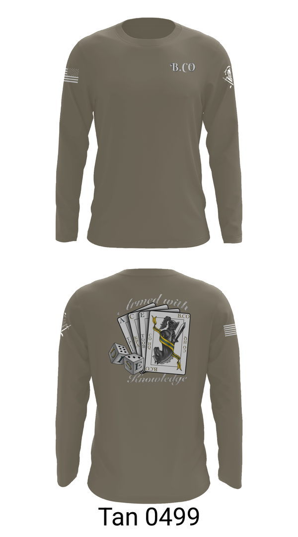 Long Sleeve Performance Shirt, Bravo Company 532ND Military Battalion, , Teamtime, Team time, sublimation, custom sports apparel, team uniforms, spirit wear, spiritwear, sports uniforms, custom shirts, team store, custom team store, fundraiser sports, apparel fundraiser