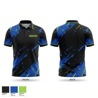 Short Sleeve Performance Polo, SHOCKERS, Softball, Teamtime, Team time, sublimation, custom sports apparel, team uniforms, spirit wear, spiritwear, sports uniforms, custom shirts, team store, custom team store, fundraiser sports, apparel fundraiser