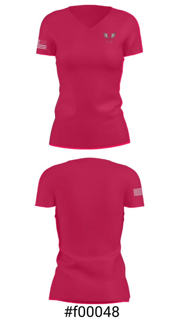 Women's Short Sleeve Vneck Shirt, DK Fitness Consulting, , Teamtime, Team time, sublimation, custom sports apparel, team uniforms, spirit wear, spiritwear, sports uniforms, custom shirts, team store, custom team store, fundraiser sports, apparel fundraiser