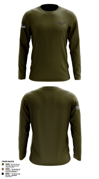 Long Sleeve Performance Shirt, A BTRY 1-163D FA Reg, , Teamtime, Team time, sublimation, custom sports apparel, team uniforms, spirit wear, spiritwear, sports uniforms, custom shirts, team store, custom team store, fundraiser sports, apparel fundraiser