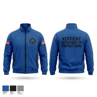 Windbreaker, Kentucky Department of Corrections, Police, Teamtime, Team time, sublimation, custom sports apparel, team uniforms, spirit wear, spiritwear, sports uniforms, custom shirts, team store, custom team store, fundraiser sports, apparel fundraiser