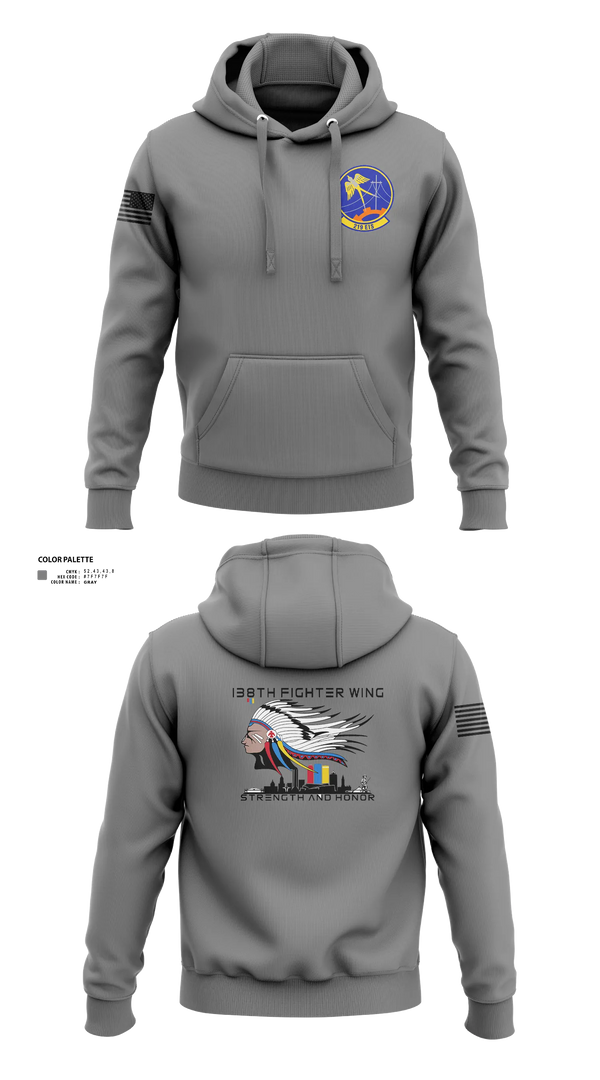 Hoodie, 219th Engineering Installations Squdron219th Engineering Installations Squdron, National Guard, Teamtime, Team time, sublimation, custom sports apparel, team uniforms, spirit wear, spiritwear, sports uniforms, custom shirts, team store, custom team store, fundraiser sports, apparel fundraiser