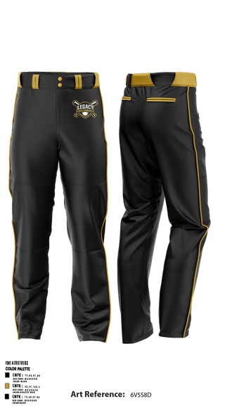 Baseball Pants, Legacy Baseball Club, Baseball, Teamtime, Team time, sublimation, custom sports apparel, team uniforms, spirit wear, spiritwear, sports uniforms, custom shirts, team store, custom team store, fundraiser sports, apparel fundraiser