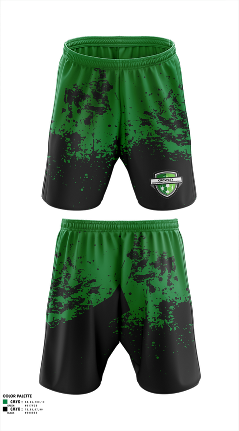 Mens Soccer Shorts, Crowley Independent Soccer Association, Men's Soccer, Teamtime, Team time, sublimation, custom sports apparel, team uniforms, spirit wear, spiritwear, sports uniforms, custom shirts, team store, custom team store, fundraiser sports, apparel fundraiser