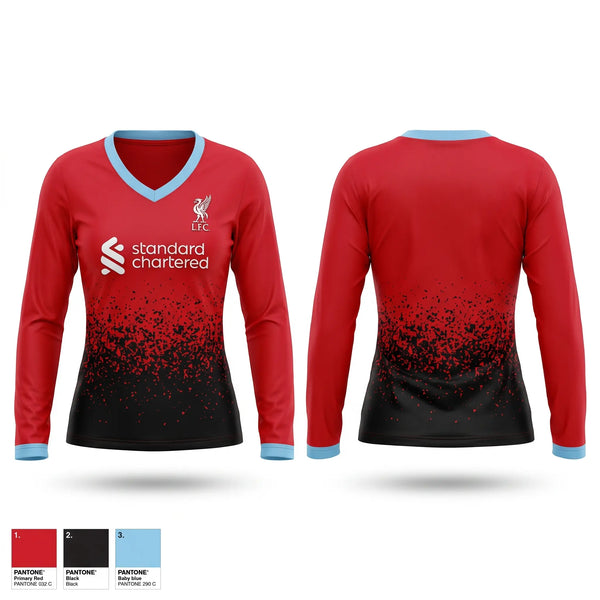 Womens Long Sleeve Vneck Shirt, Anaheim FC, Women's Soccer, Teamtime, Team time, sublimation, custom sports apparel, team uniforms, spirit wear, spiritwear, sports uniforms, custom shirts, team store, custom team store, fundraiser sports, apparel fundraiser