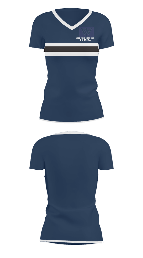 Women's Short Sleeve Vneck Shirt, West York Boys Club Basketball, Men's Basketball, Teamtime, Team time, sublimation, custom sports apparel, team uniforms, spirit wear, spiritwear, sports uniforms, custom shirts, team store, custom team store, fundraiser sports, apparel fundraiser