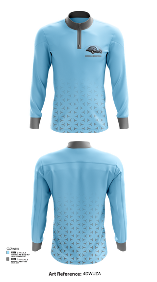 Quarter Zip Jacket, Overhills High School Basketball, Men's Basketball, Teamtime, Team time, sublimation, custom sports apparel, team uniforms, spirit wear, spiritwear, sports uniforms, custom shirts, team store, custom team store, fundraiser sports, apparel fundraiser