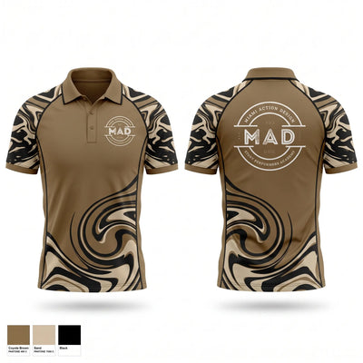 Miami Action Design Short Sleeve Performance Polo - 1