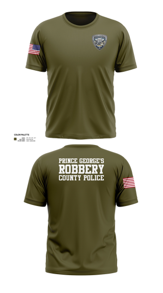Short Sleeve Performance Shirt, Prince George's County Police Robbery Unit, Police, Teamtime, Team time, sublimation, custom sports apparel, team uniforms, spirit wear, spiritwear, sports uniforms, custom shirts, team store, custom team store, fundraiser sports, apparel fundraiser