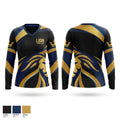 Lion Tennis Team Women's Long Sleeve V-neck Shirt - 1