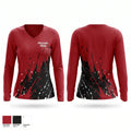 Hoosier Heat Women's Long Sleeve V-neck Shirt - 1