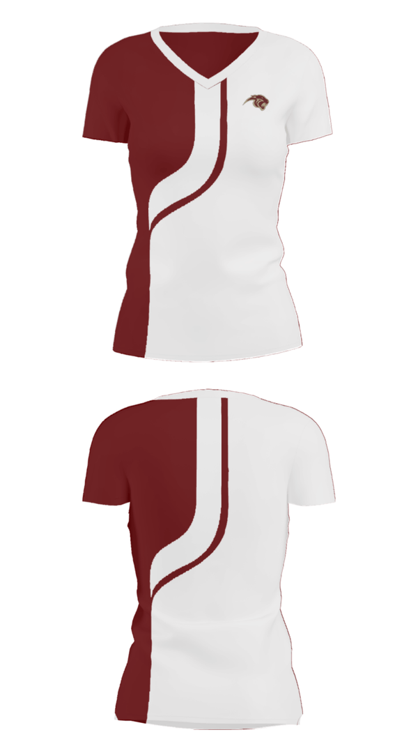 Women's Short Sleeve Vneck Shirt, Pelion Middle School Basketball, Women's Basketball, Teamtime, Team time, sublimation, custom sports apparel, team uniforms, spirit wear, spiritwear, sports uniforms, custom shirts, team store, custom team store, fundraiser sports, apparel fundraiser
