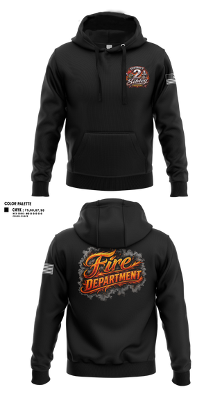 Hoodie, Sibley District 2, Fire Department, Teamtime, Team time, sublimation, custom sports apparel, team uniforms, spirit wear, spiritwear, sports uniforms, custom shirts, team store, custom team store, fundraiser sports, apparel fundraiser