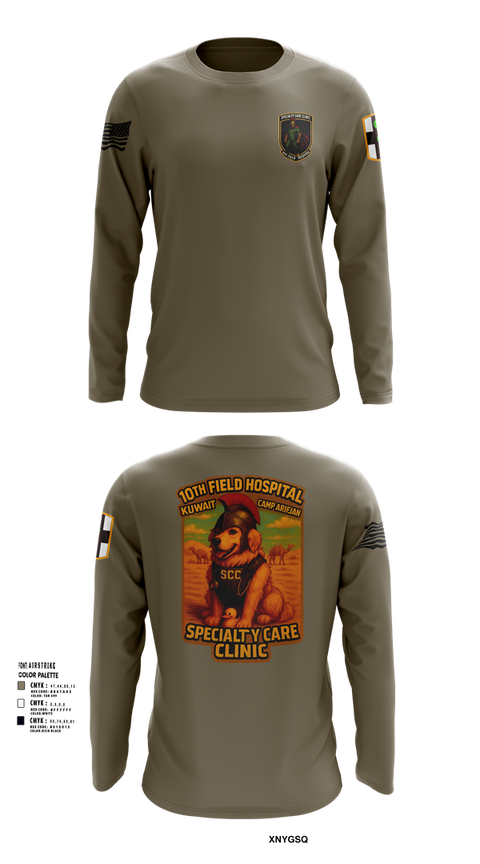 Long Sleeve Performance Shirt, SCC 10th Field Hospital, , Teamtime, Team time, sublimation, custom sports apparel, team uniforms, spirit wear, spiritwear, sports uniforms, custom shirts, team store, custom team store, fundraiser sports, apparel fundraiser