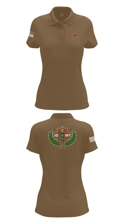 IDMTs 71442140 Women's Short Sleeve Performance Polo  - 15