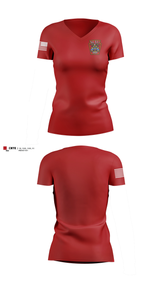 Womens Short Sleeve Vneck Shirt, New Centerville & Rural Volunteer Fire Company, Fire Department, Teamtime, Team time, sublimation, custom sports apparel, team uniforms, spirit wear, spiritwear, sports uniforms, custom shirts, team store, custom team store, fundraiser sports, apparel fundraiser