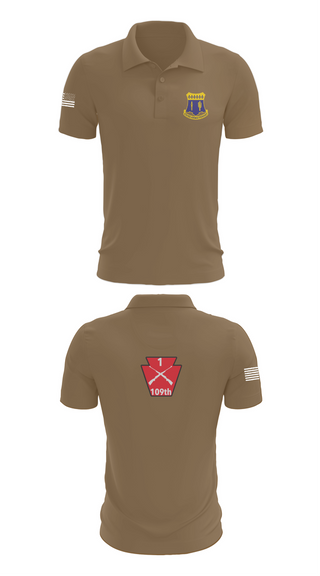 Short Sleeve Performance Polo, A co 1/109, National Guard, Teamtime, Team time, sublimation, custom sports apparel, team uniforms, spirit wear, spiritwear, sports uniforms, custom shirts, team store, custom team store, fundraiser sports, apparel fundraiser