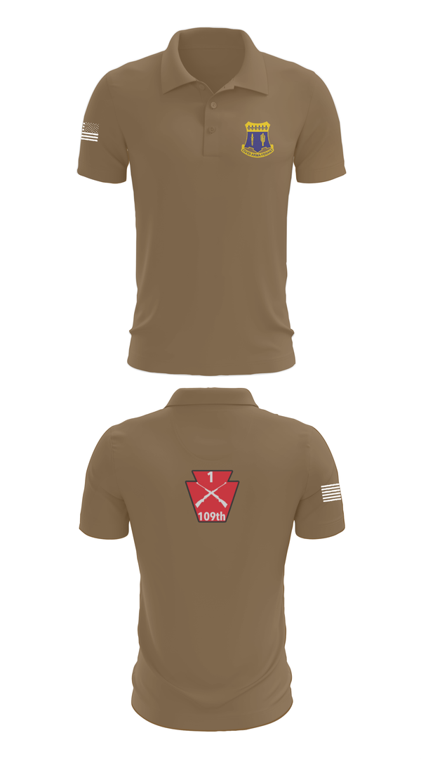 Short Sleeve Performance Polo, A co 1/109, National Guard, Teamtime, Team time, sublimation, custom sports apparel, team uniforms, spirit wear, spiritwear, sports uniforms, custom shirts, team store, custom team store, fundraiser sports, apparel fundraiser