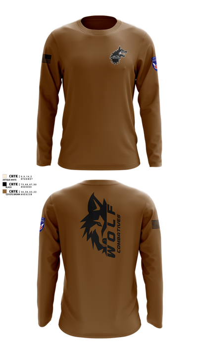 Wolf Combatives Long Sleeve Performance Shirt 106