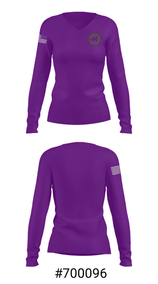 Women's Long Sleeve Vneck Shirt, Mascoutah Elementary School, Spirit Store, Teamtime, Team time, sublimation, custom sports apparel, team uniforms, spirit wear, spiritwear, sports uniforms, custom shirts, team store, custom team store, fundraiser sports, apparel fundraiser