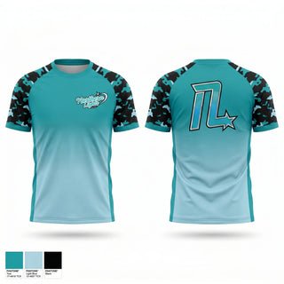 Soft Poly Tee Cotton Like Feel, NL Amherst, Cheer, Teamtime, Team time, sublimation, custom sports apparel, team uniforms, spirit wear, spiritwear, sports uniforms, custom shirts, team store, custom team store, fundraiser sports, apparel fundraiser