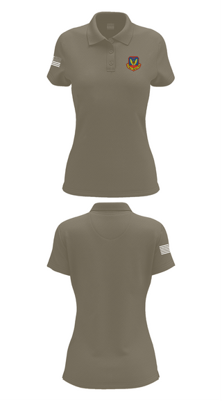 Womens Short Sleeve Performance Polo, IL-274, Air Force, Teamtime, Team time, sublimation, custom sports apparel, team uniforms, spirit wear, spiritwear, sports uniforms, custom shirts, team store, custom team store, fundraiser sports, apparel fundraiser