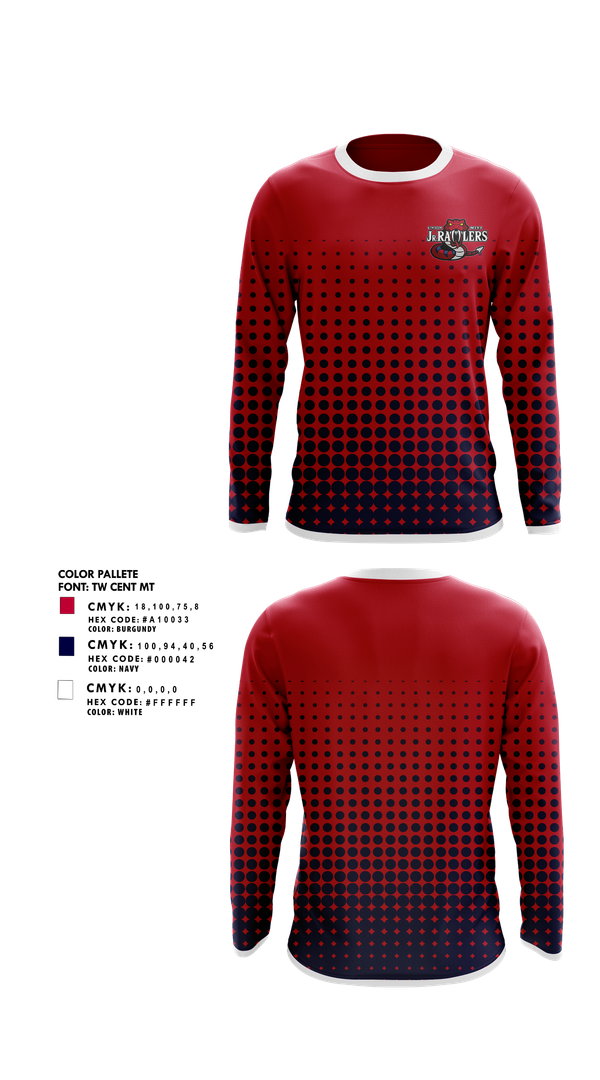 Long Sleeve Performance Shirt, Union Mine Jr. Rattlers Football And Cheer, , Teamtime, Team time, sublimation, custom sports apparel, team uniforms, spirit wear, spiritwear, sports uniforms, custom shirts, team store, custom team store, fundraiser sports, apparel fundraiser