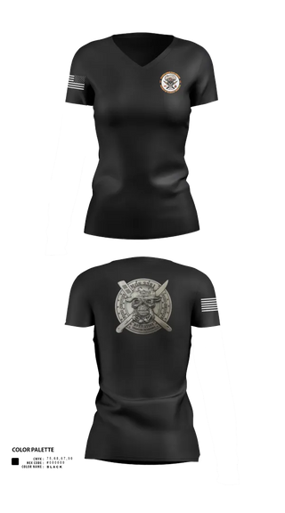 Womens Short Sleeve Vneck Shirt, Marine wing support squadron 273, , Teamtime, Team time, sublimation, custom sports apparel, team uniforms, spirit wear, spiritwear, sports uniforms, custom shirts, team store, custom team store, fundraiser sports, apparel fundraiser